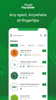 Playspots - Book sports venues android App screenshot 4